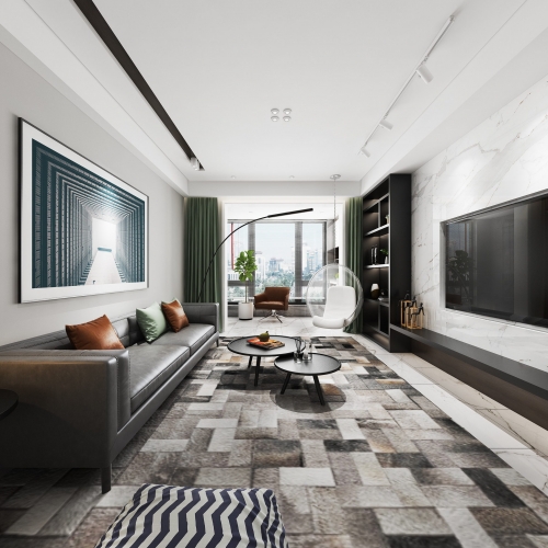 Modern A Living Room-ID:305820492