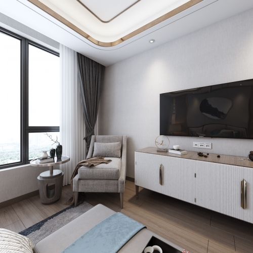 New Chinese Style Bedroom-ID:651126853