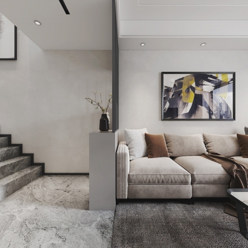 Modern A Living Room-ID:873189635