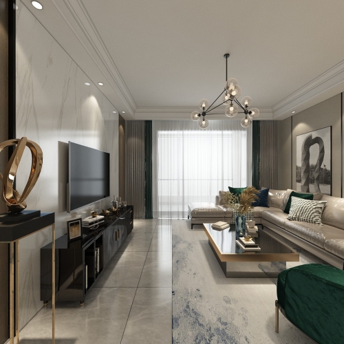 Modern A Living Room-ID:846369685