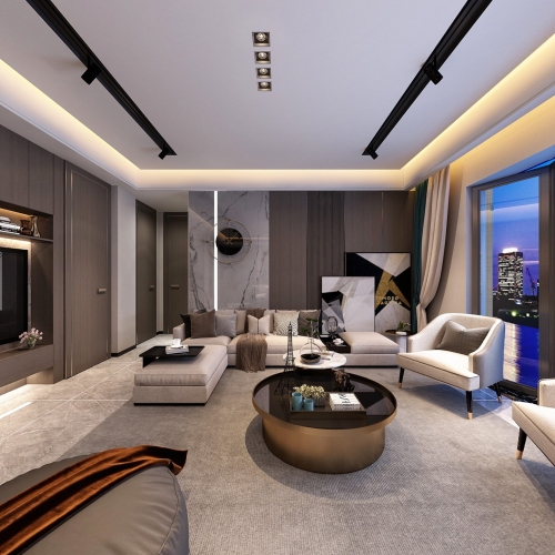 Modern A Living Room-ID:313722811