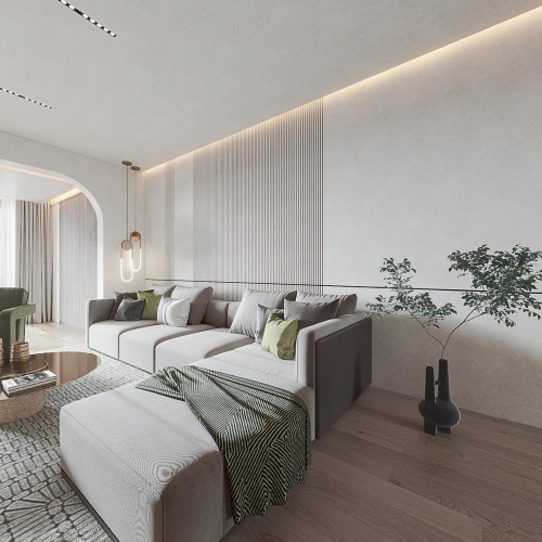 Modern A Living Room-ID:296006723