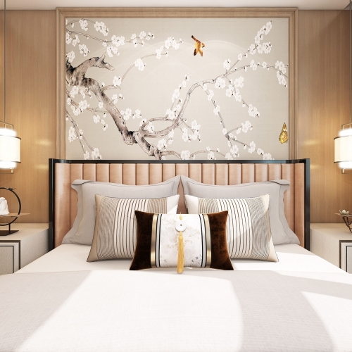 New Chinese Style Bedroom-ID:124680192