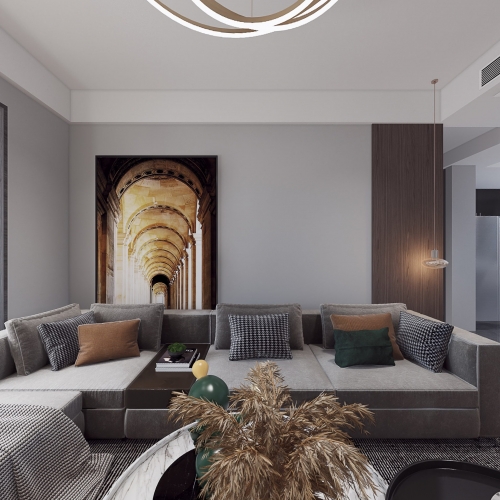 Modern A Living Room-ID:632195315