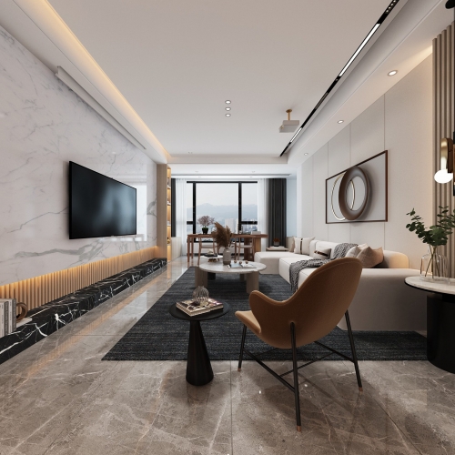 Modern A Living Room-ID:155860397