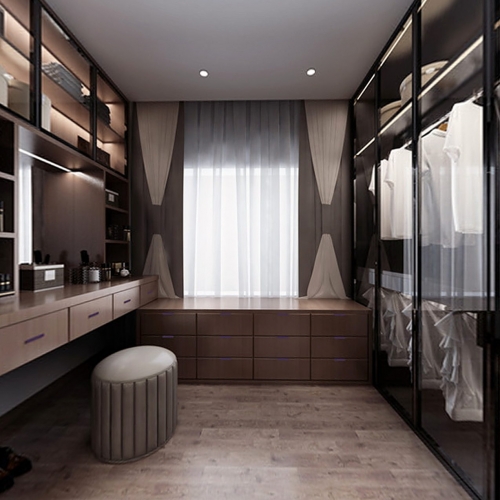 Modern Clothes Storage Area-ID:576971574