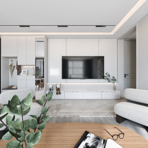 Modern A Living Room-ID:606919821