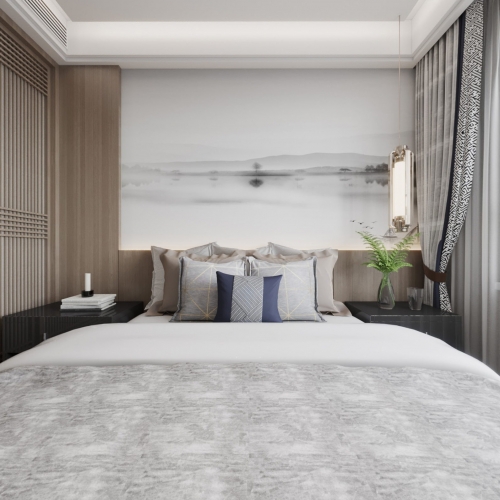 New Chinese Style Bedroom-ID:420915735