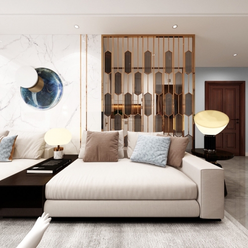 Modern A Living Room-ID:727810231