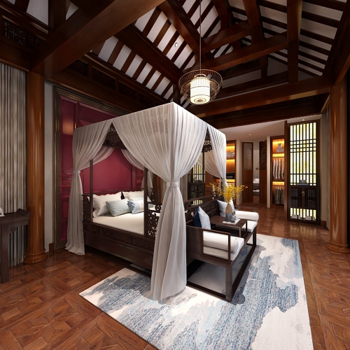 Chinese Style Bedroom-ID:800909764
