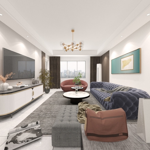 Modern A Living Room-ID:231162652