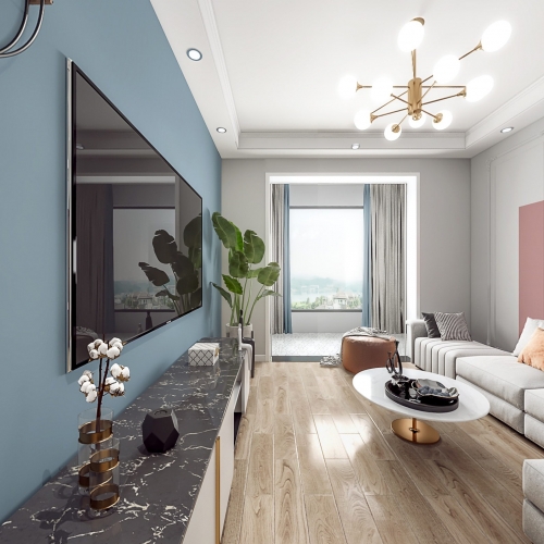 Modern A Living Room-ID:729085541