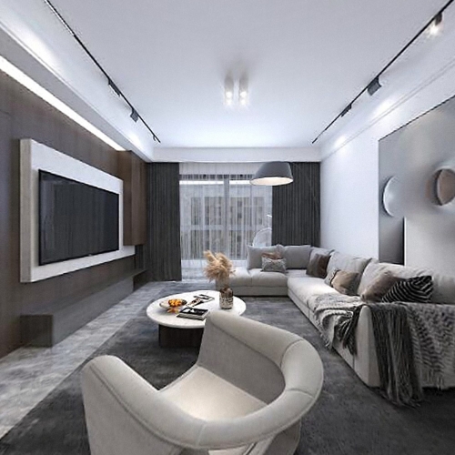 Modern A Living Room-ID:707273765