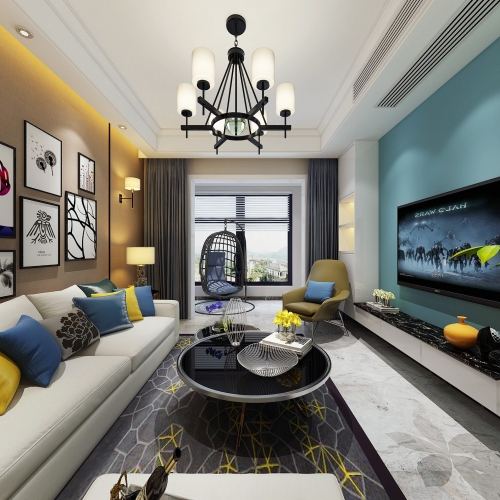 Modern A Living Room-ID:952248126