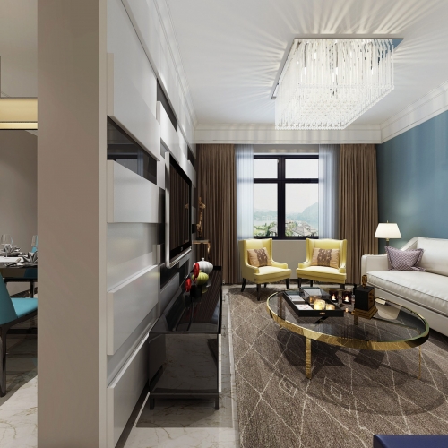 Modern A Living Room-ID:884644779