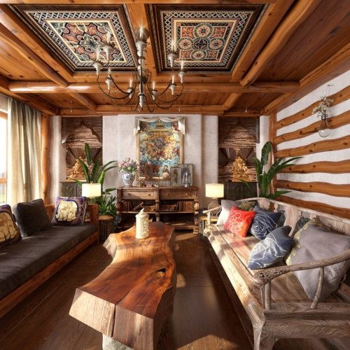Southeast Asian Style A Living Room-ID:241910142