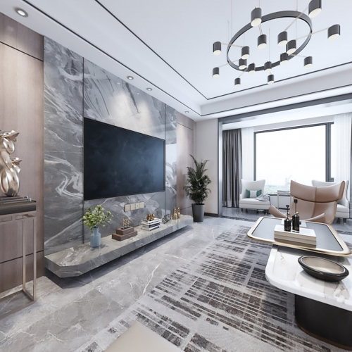 Modern A Living Room-ID:962408748