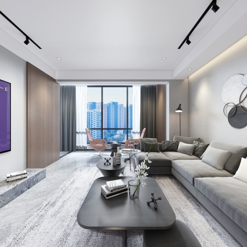 Modern A Living Room-ID:621354248