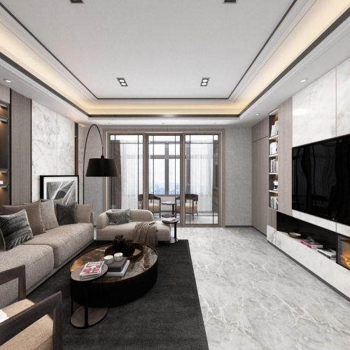 Modern A Living Room-ID:394845863