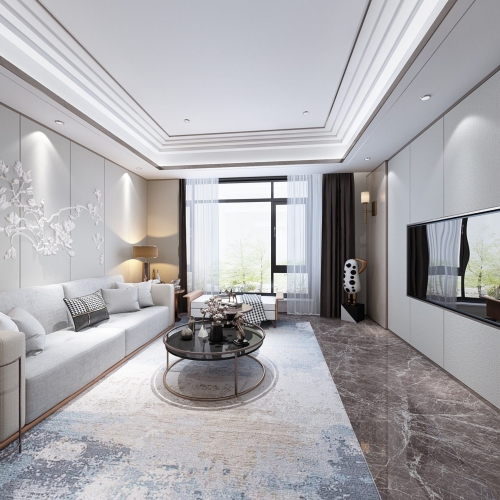 Modern A Living Room-ID:970225443