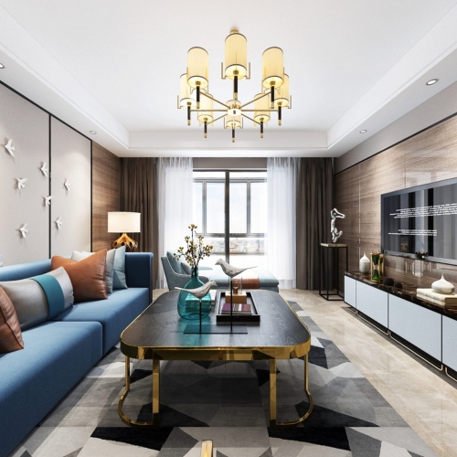 Modern A Living Room-ID:618541152