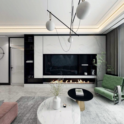 Modern A Living Room-ID:672484852