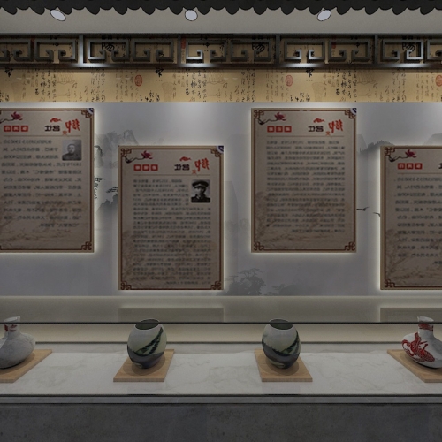 New Chinese Style Exhibition Hall-ID:772225135