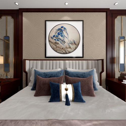 New Chinese Style Bedroom-ID:786512914