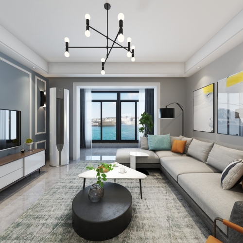 Modern A Living Room-ID:702126984