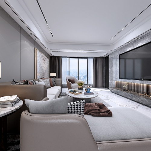 Modern A Living Room-ID:879308567