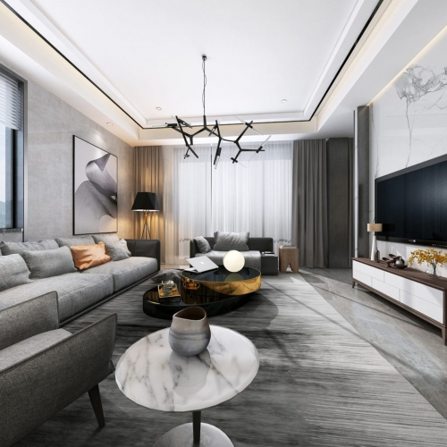 Modern A Living Room-ID:175655816