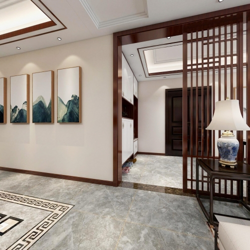 New Chinese Style A Living Room-ID:848588388