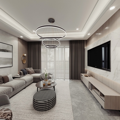 Modern A Living Room-ID:599826101