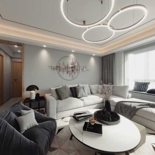 Modern A Living Room-ID:798475033