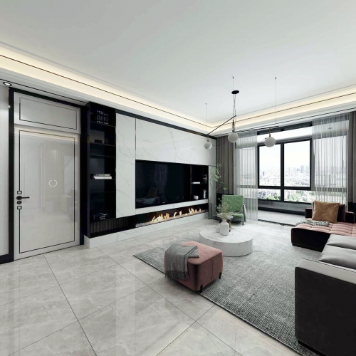 Modern A Living Room-ID:598795892