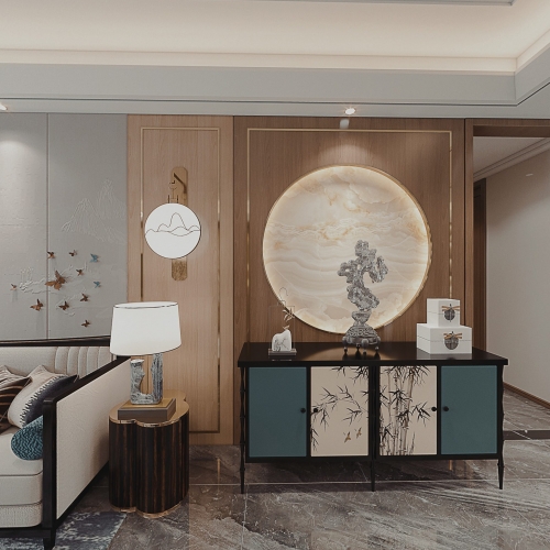 New Chinese Style A Living Room-ID:310621022