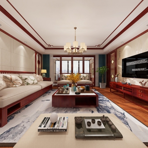 Chinese Style A Living Room-ID:366472016