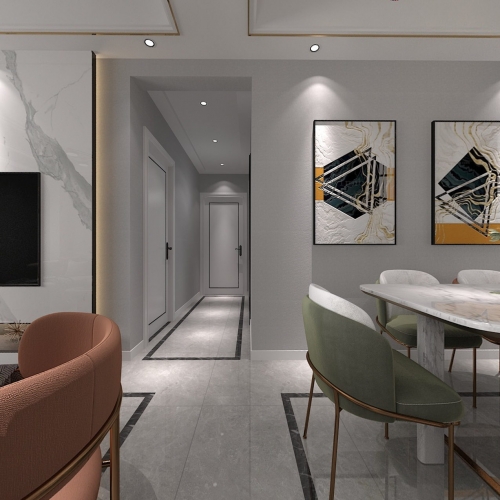 Modern A Living Room-ID:203471904