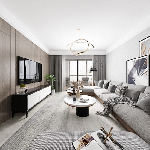 Modern A Living Room-ID:938220986