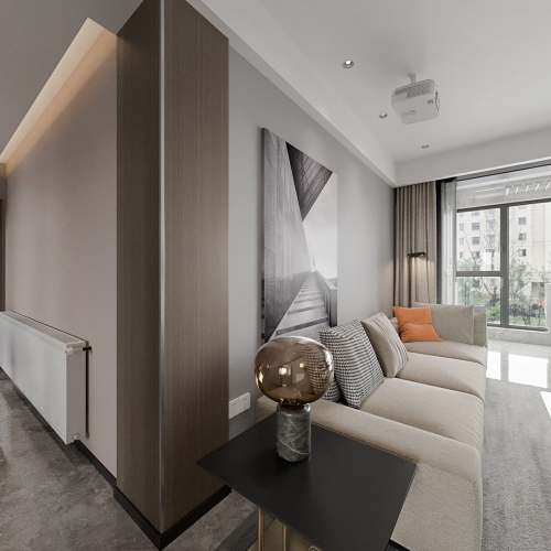 Modern A Living Room-ID:987766035