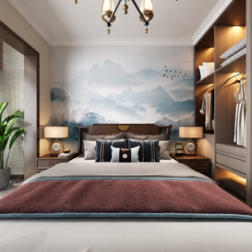 New Chinese Style Bedroom-ID:981285105