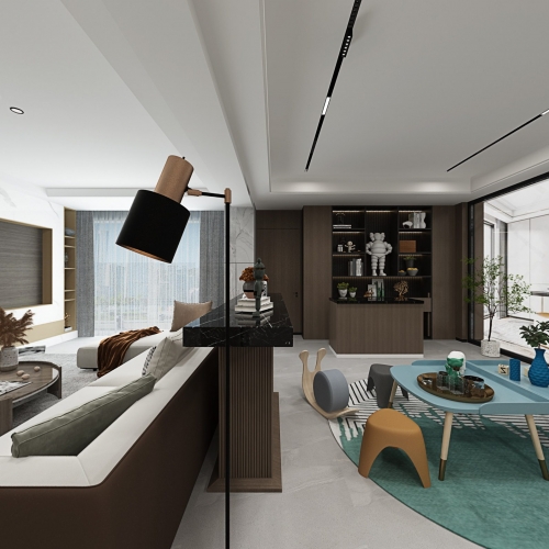 Modern A Living Room-ID:105675946