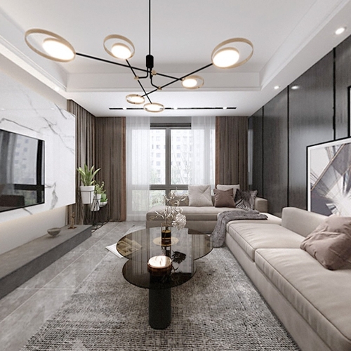 Modern A Living Room-ID:967825891