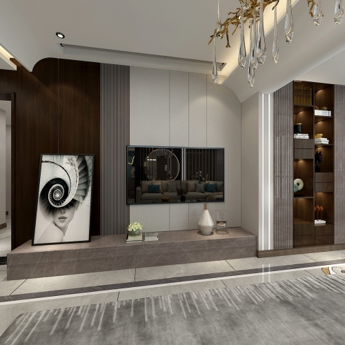 Modern A Living Room-ID:820277934