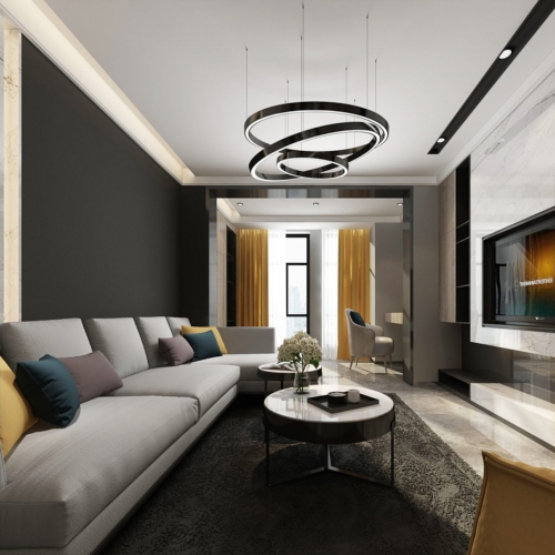 Modern A Living Room-ID:614176998