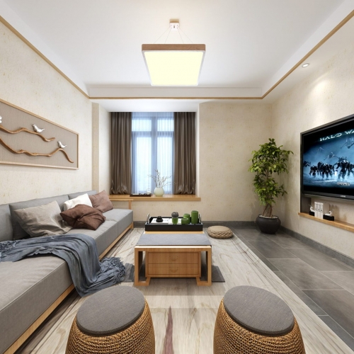 New Chinese Style A Living Room-ID:240617048