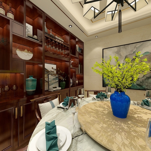 New Chinese Style Dining Room-ID:903820991