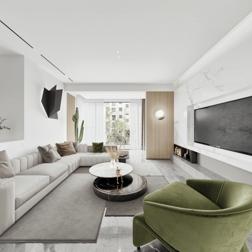 Modern A Living Room-ID:811820031