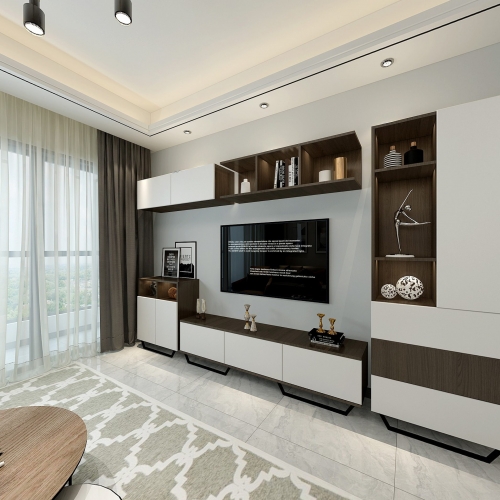 Modern A Living Room-ID:593750958