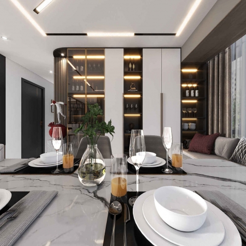 Modern Dining Room-ID:861685047